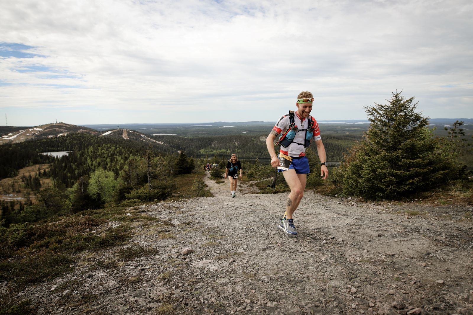 Participants of NUTS Karhunkierros trail running event.